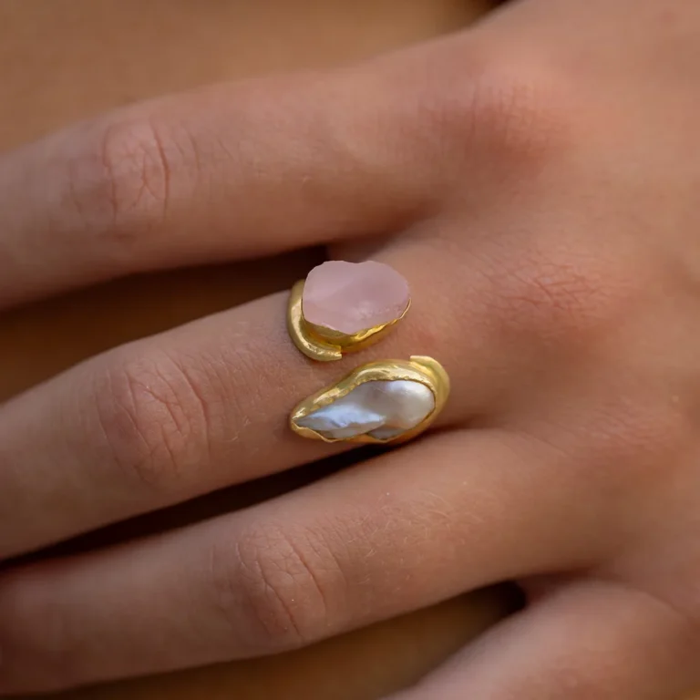 Divine Feminine Rose Quartz Ring