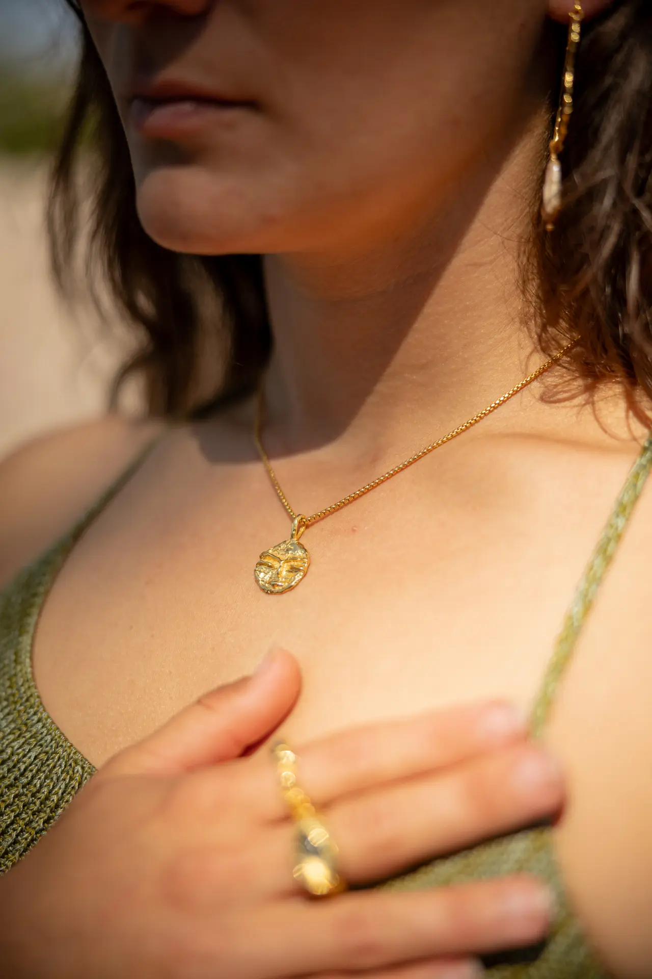 Woman wearing jewelry