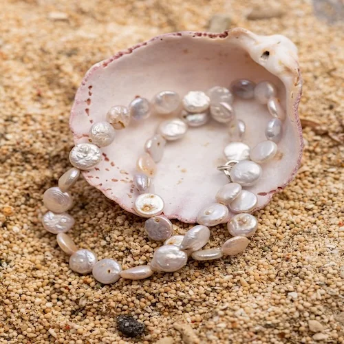 Raw Pearl Choker Necklace