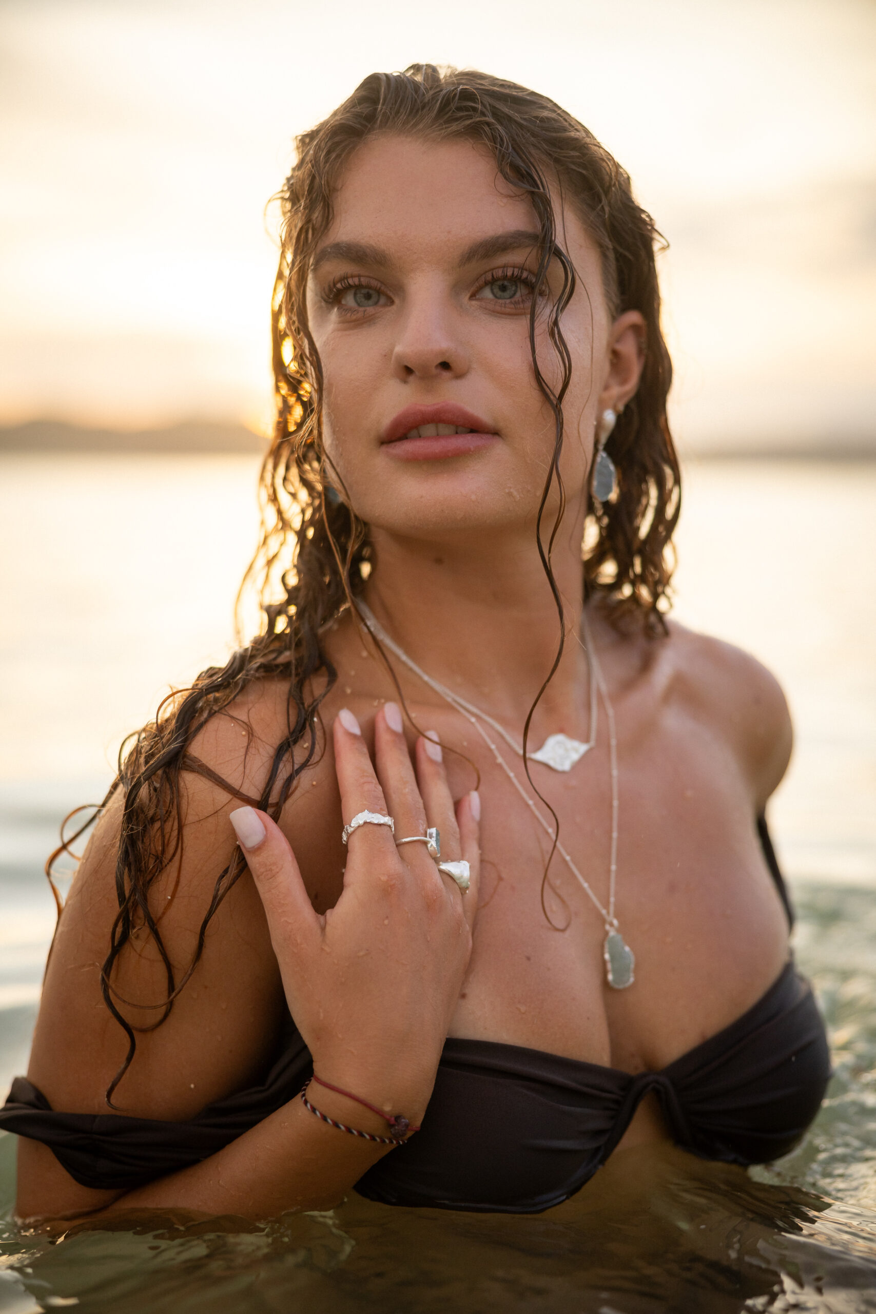Woman wearing jewelry