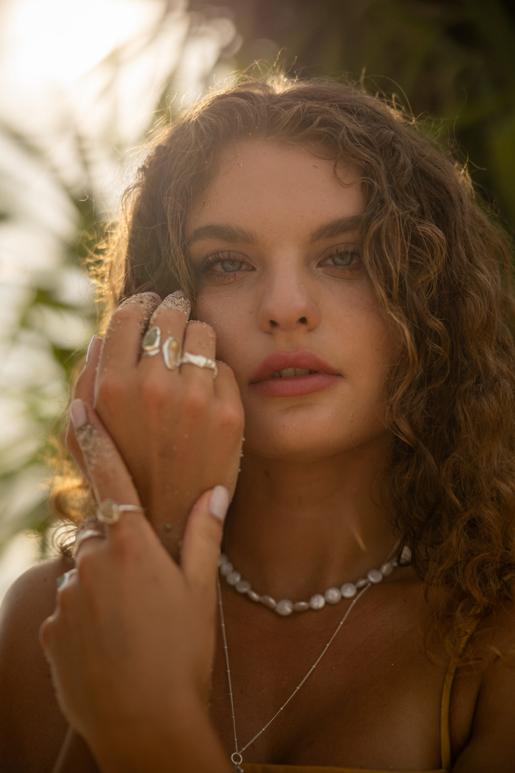 Woman wearing jewelry