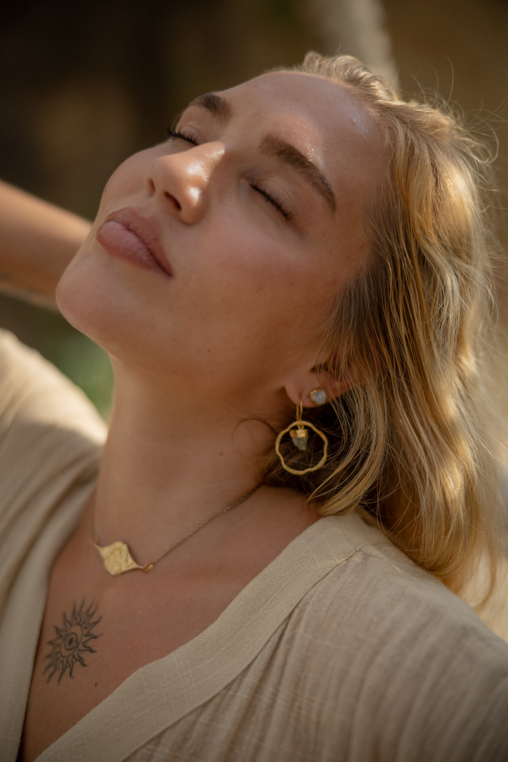 Woman wearing jewelry