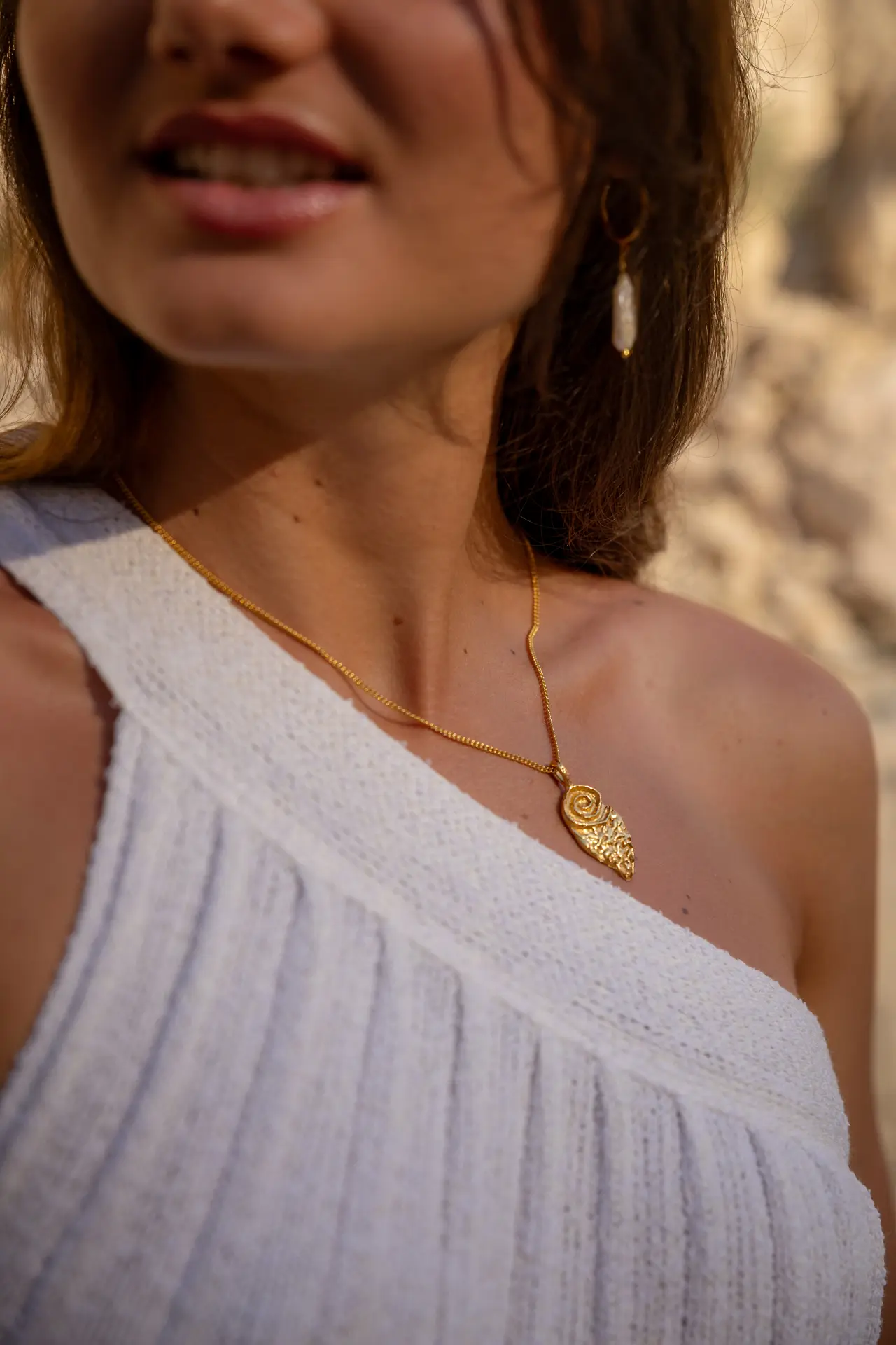 Woman wearing jewelry