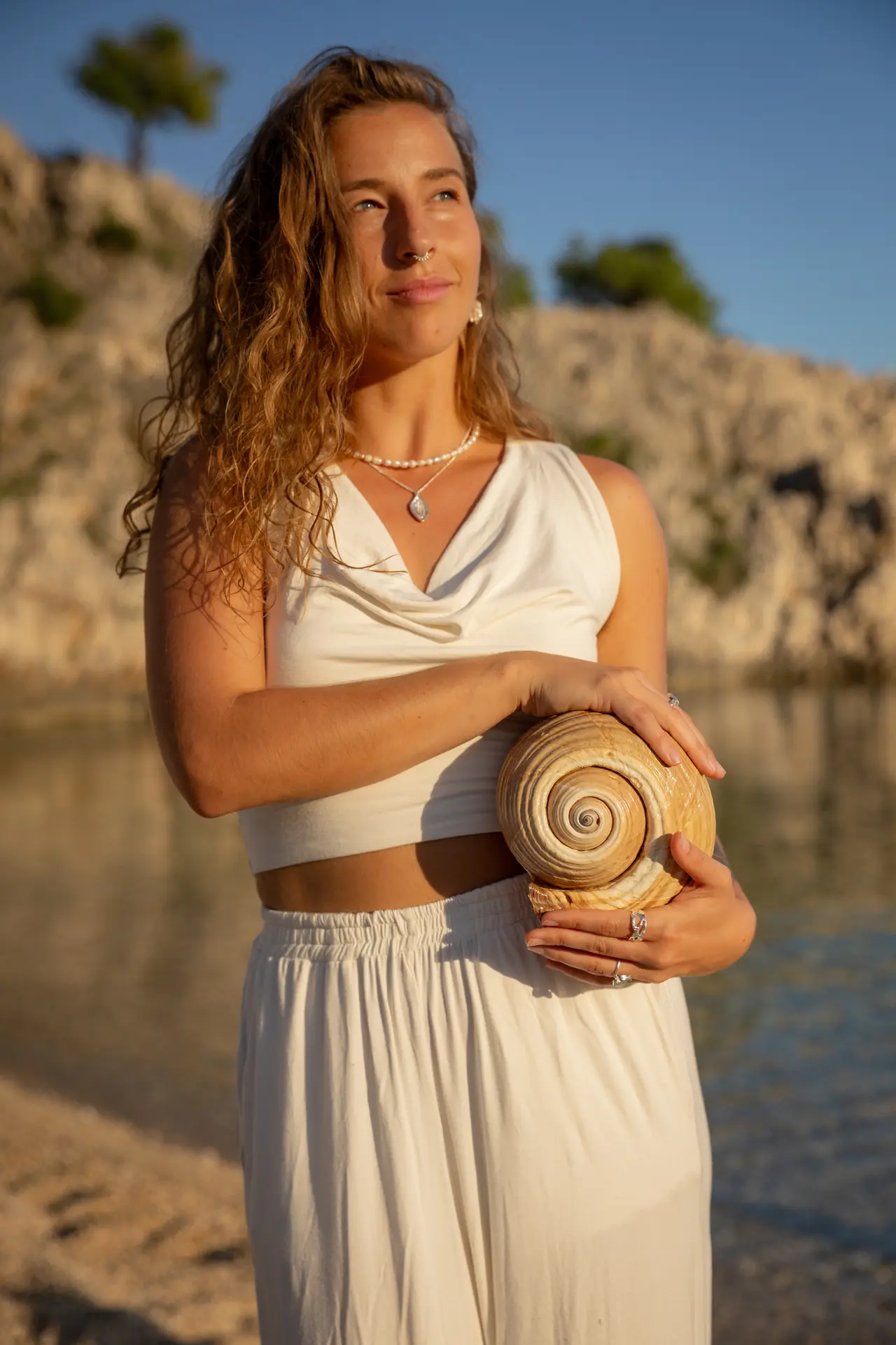 Woman wearing jewelry