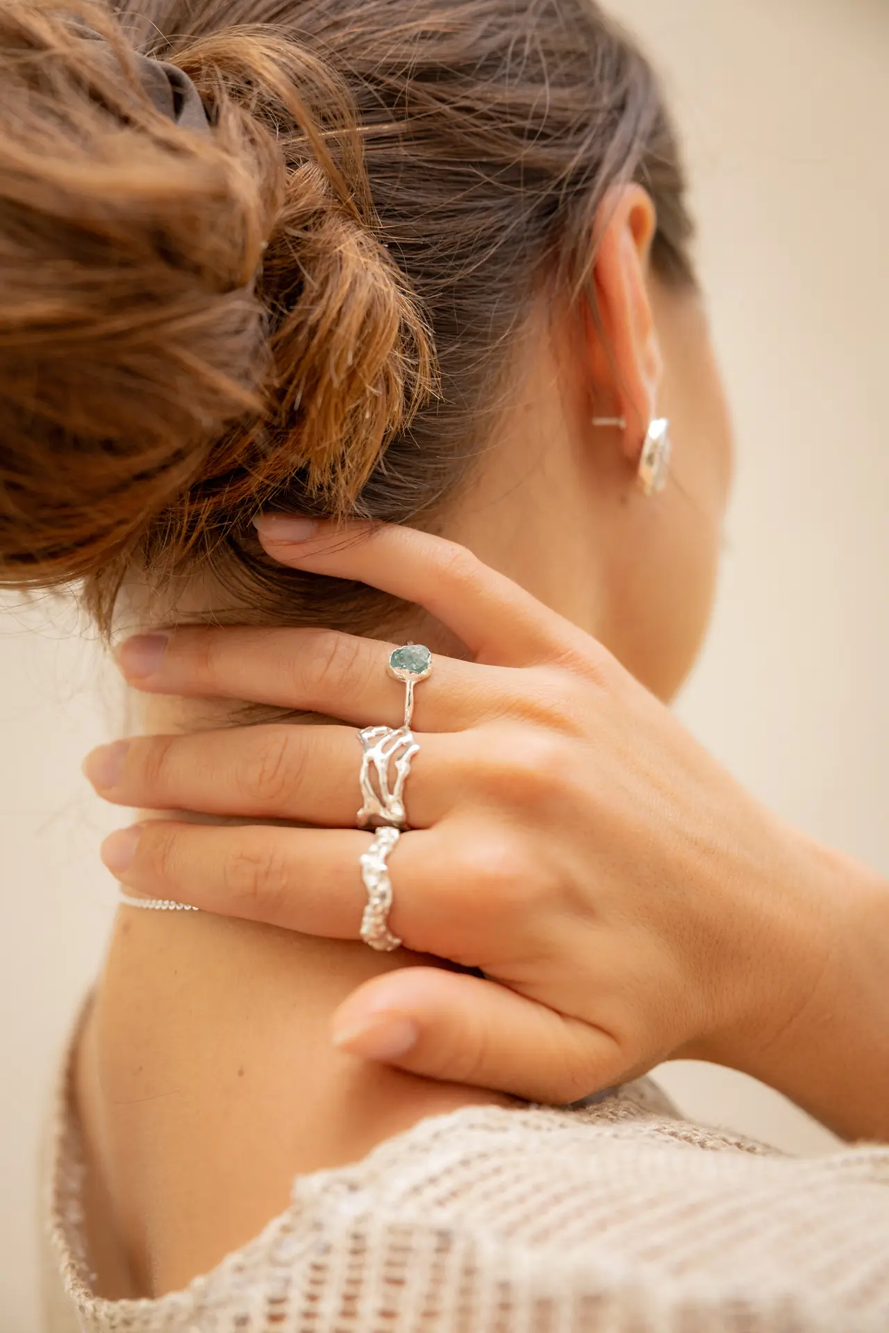Woman wearing jewelry