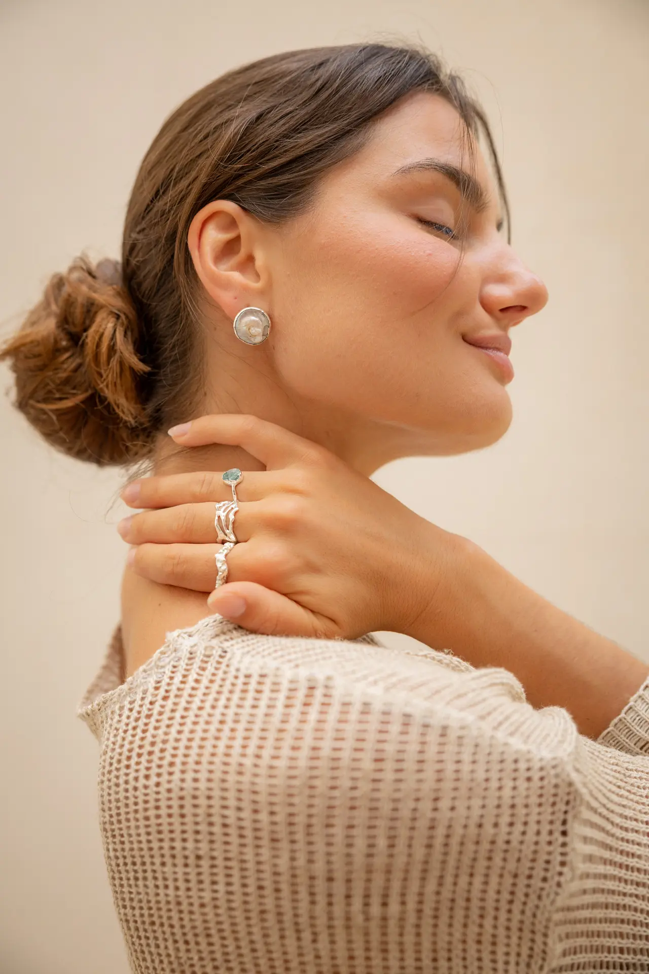 Blue Apatite Raw Beauty ring