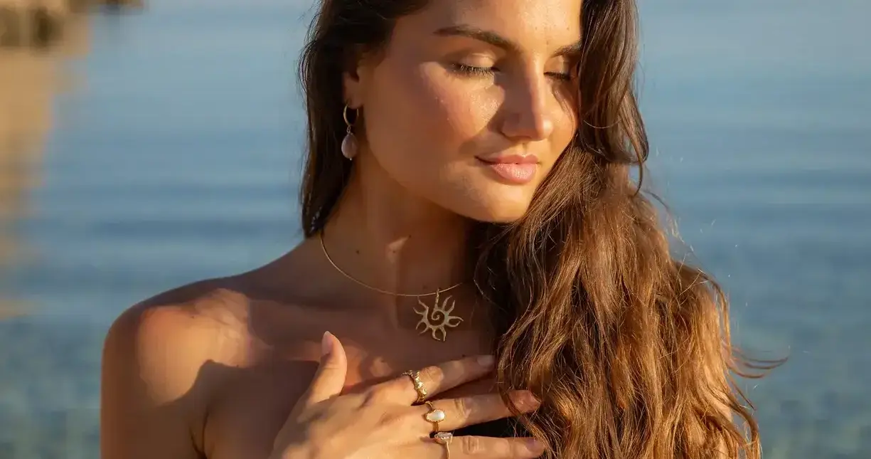 Woman wearing jewelry