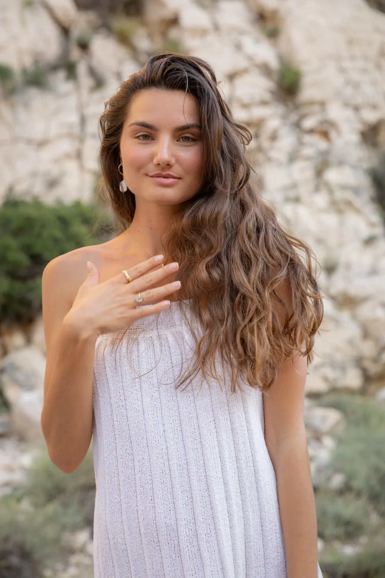 Woman wearing jewelry