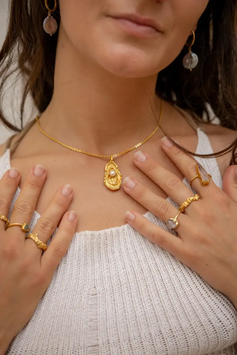 Oyster neckalce Ocean Womb