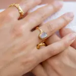 Morganite ring gold